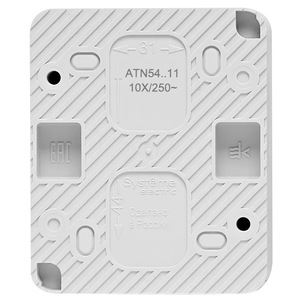 Выключатель накладной Systeme Electric AtlasDesign 1 клавиша цвет серый 89457208 STLM-2011597 AtlasDesign Profi - Вид №2