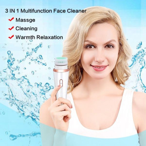 37409 Массажная щетка для очистки лица с подогревом Exfoliante Beauty Star