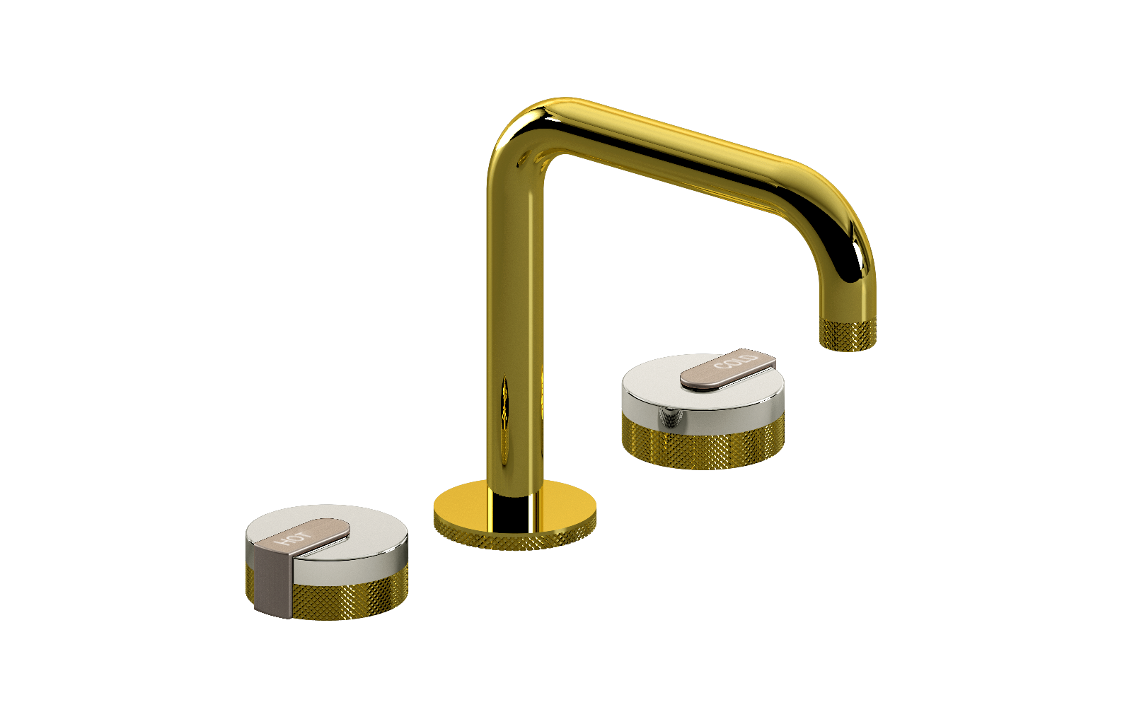 E-11511-R1PC-L1SN-PB Смеситель для умывальника на 3 отвертия GRAFF MOD+