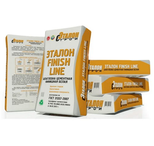 Шпатлевка финишная цементная Эталон Finish Line 20кг 13271 - Вид №1