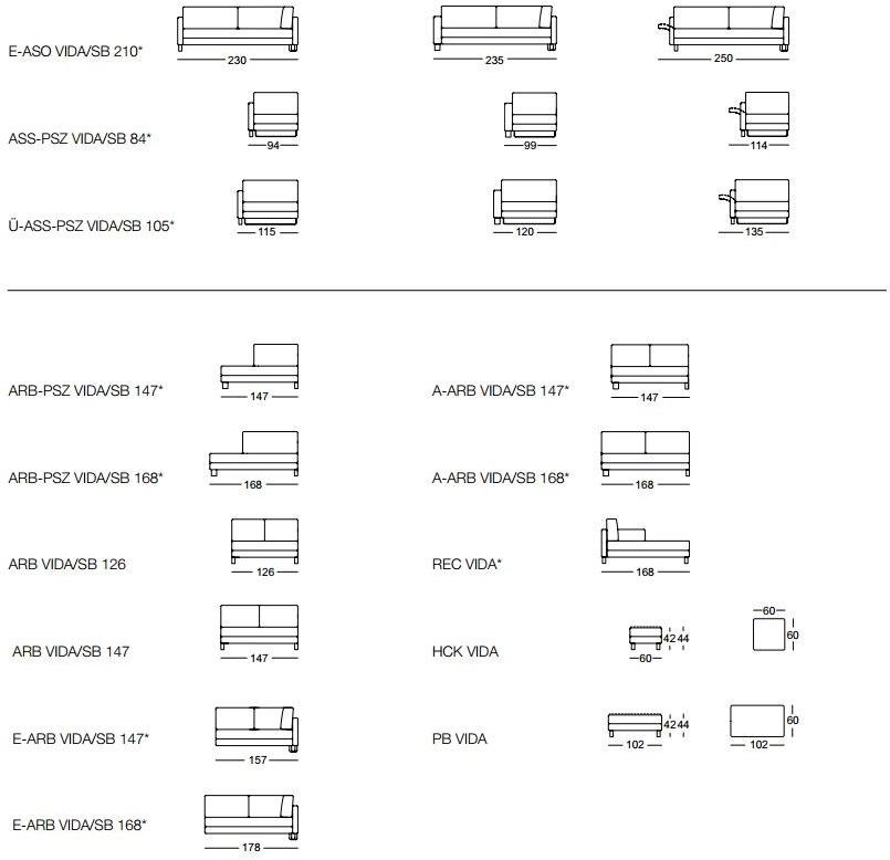 Rolf Benz Диван из ткани Rolf benz 004 vida sun-id-1380591 - Вид №14