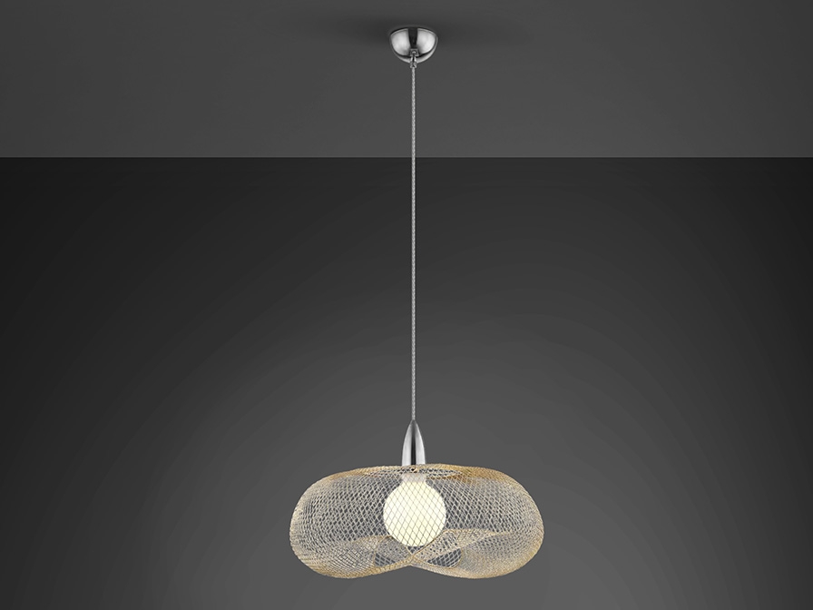 108985 Подвесной светильник 1L хром/золотой Schuller Forma - Вид №2