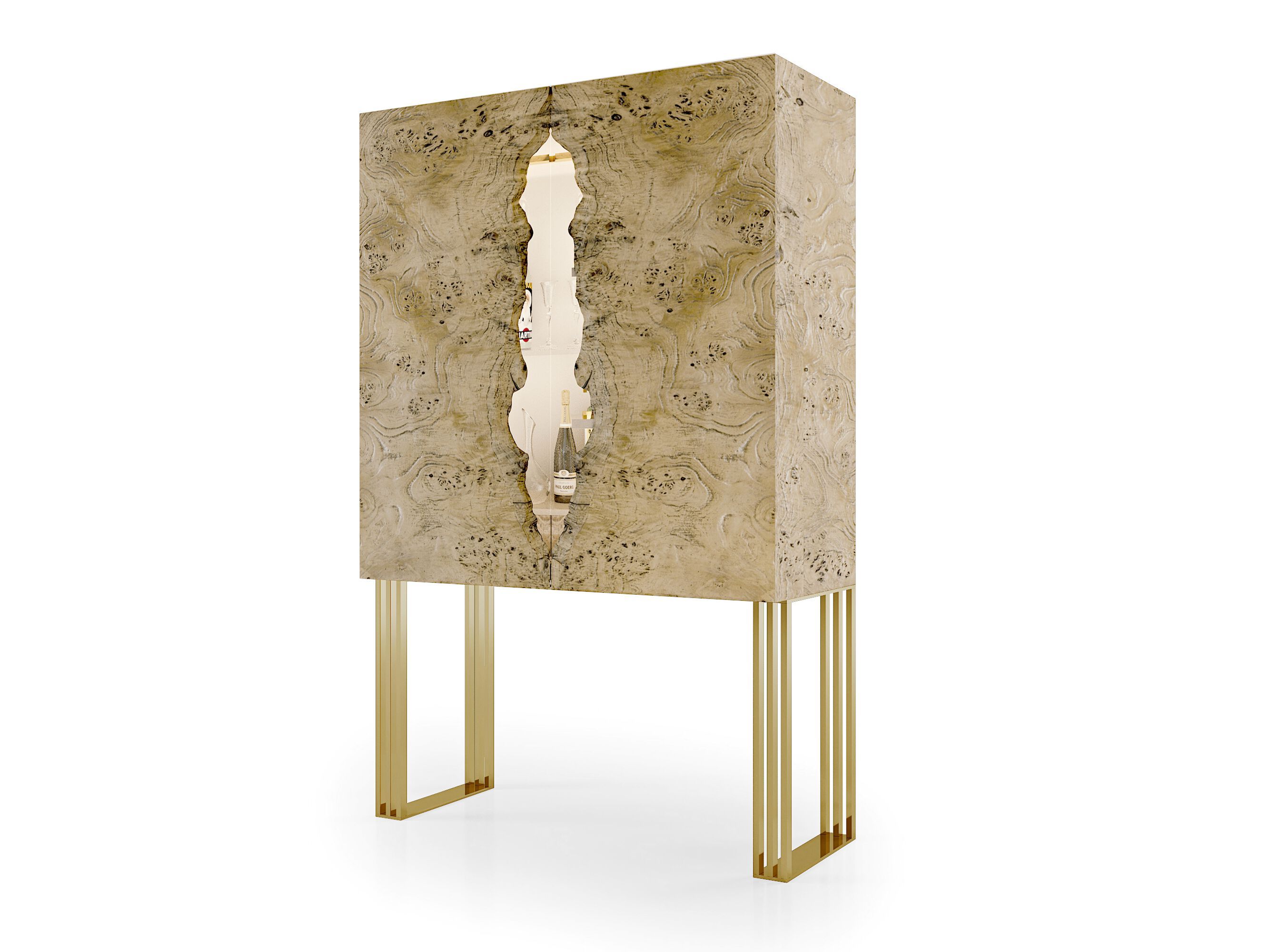 Деревянный барный шкаф со встроенным освещением Bizzotto Italia Symphony-Infinity ARCH-00024229 - Вид №1