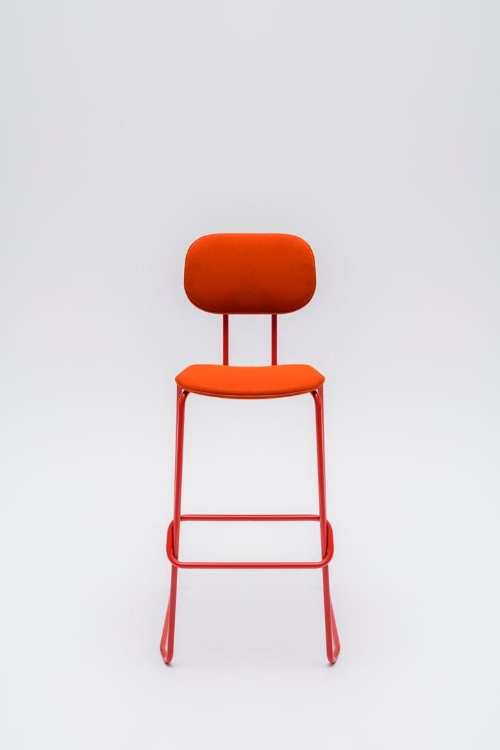 MDD Высокий табурет из саночной ткани с подставкой для ног New school sun-id-1477574 - Вид №4