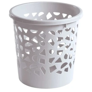 БЫТПЛАСТ Серая корзина для мусора 9.6 л — стильный аксессуар для дома 18684164