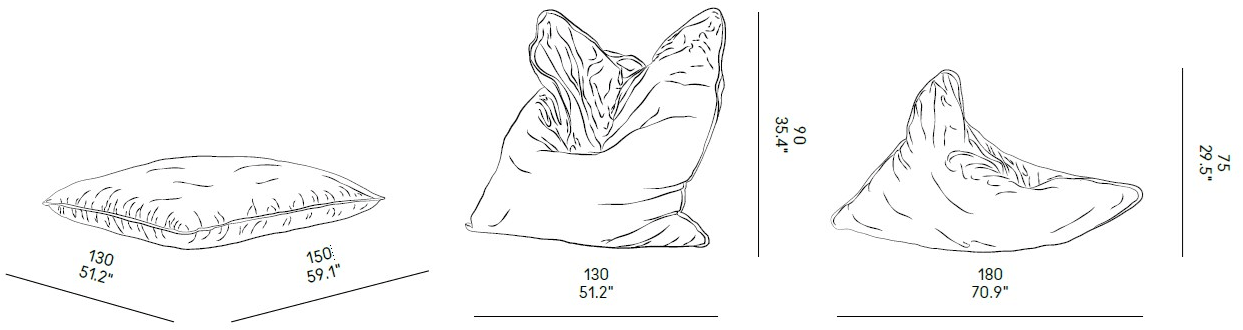 Casamania & Horm Мешок для фасоли из ткани для дома или на улице sun-id-1428977 - Вид №9