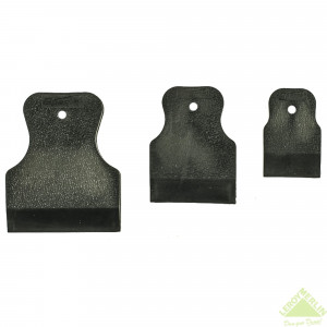 12690360 Набор шпателей Sparta черная резина 40/60/80 мм, 3 шт.