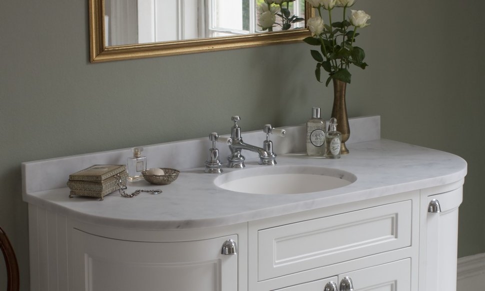 Смеситель для раковины на 3 отверстия Regent, с донным клапаном [KER12 BLA] Regent Burlington T14-QT BLA, T4B, T4B, T4B, T4 BLA - Вид №2