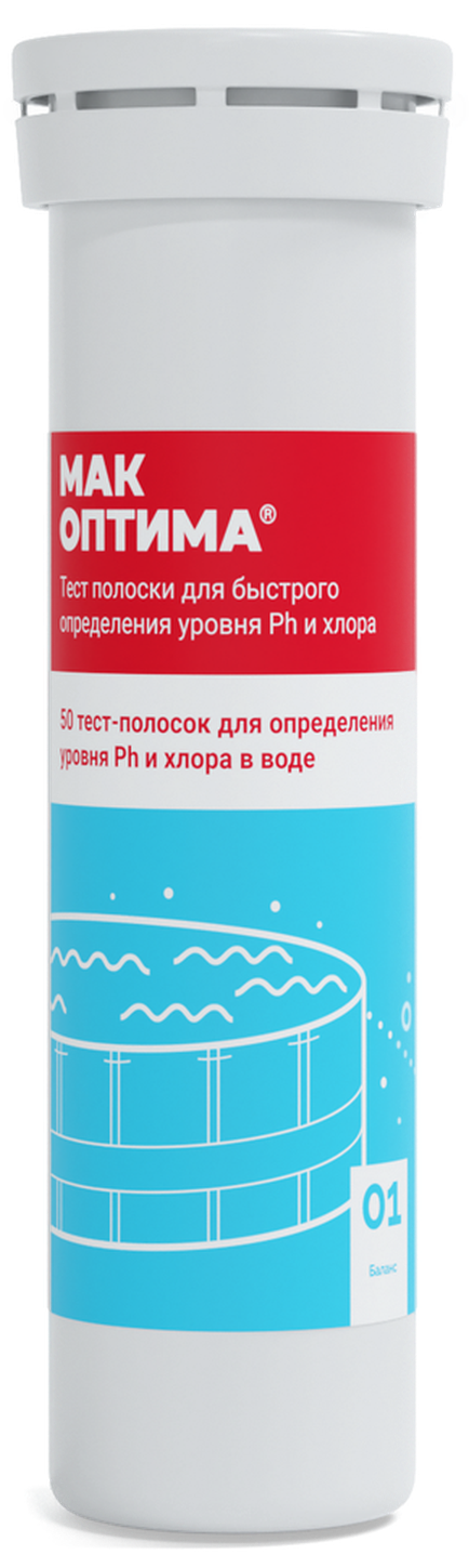 Тестер для воды МАК ОПТИМА: контроль pH и хлора 85222393 STLM-0059971