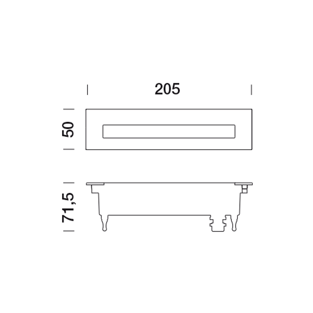 3455916 Светильник встраиваемая в стену / Наружнее освещение Platek FRAME  FRAME - LED 4000K Asymmetrical - Вид №13