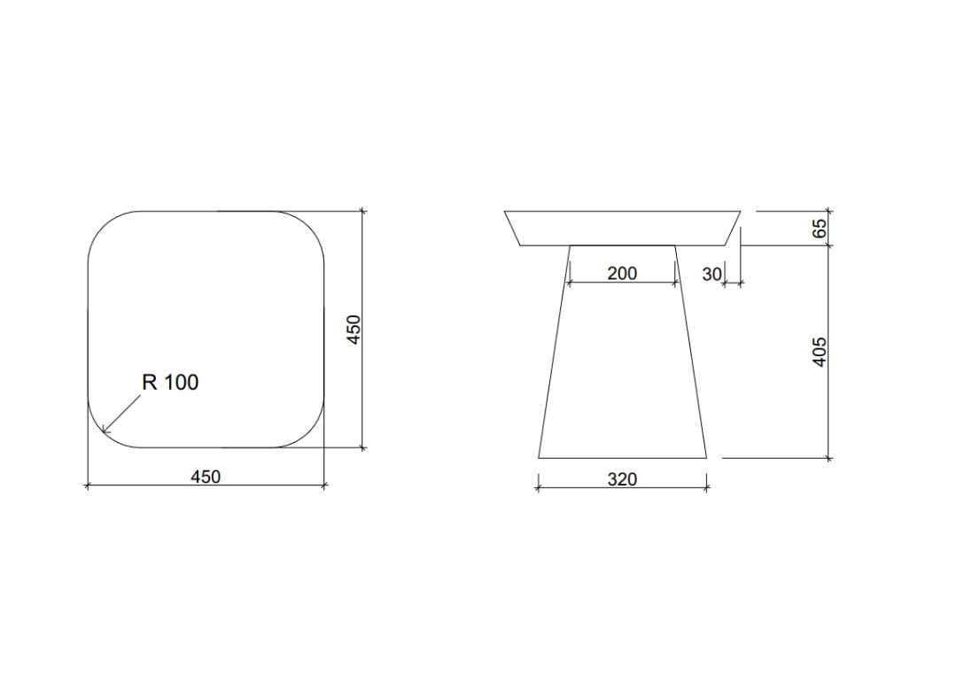 MJ-03 Журнальный стол из бетона BET-ON BetOn  - Вид №4