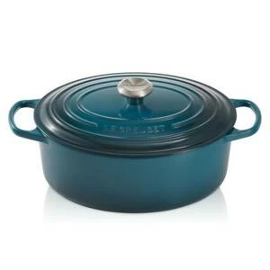 Утятница чугунная Le Creuset, Ø29 см, светло-голубая