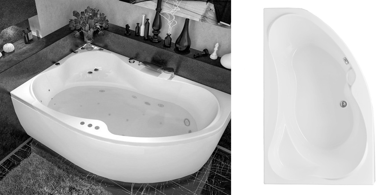 Акриловая ванна Aquanet Capri 170x110 L 00155535 - Вид №3