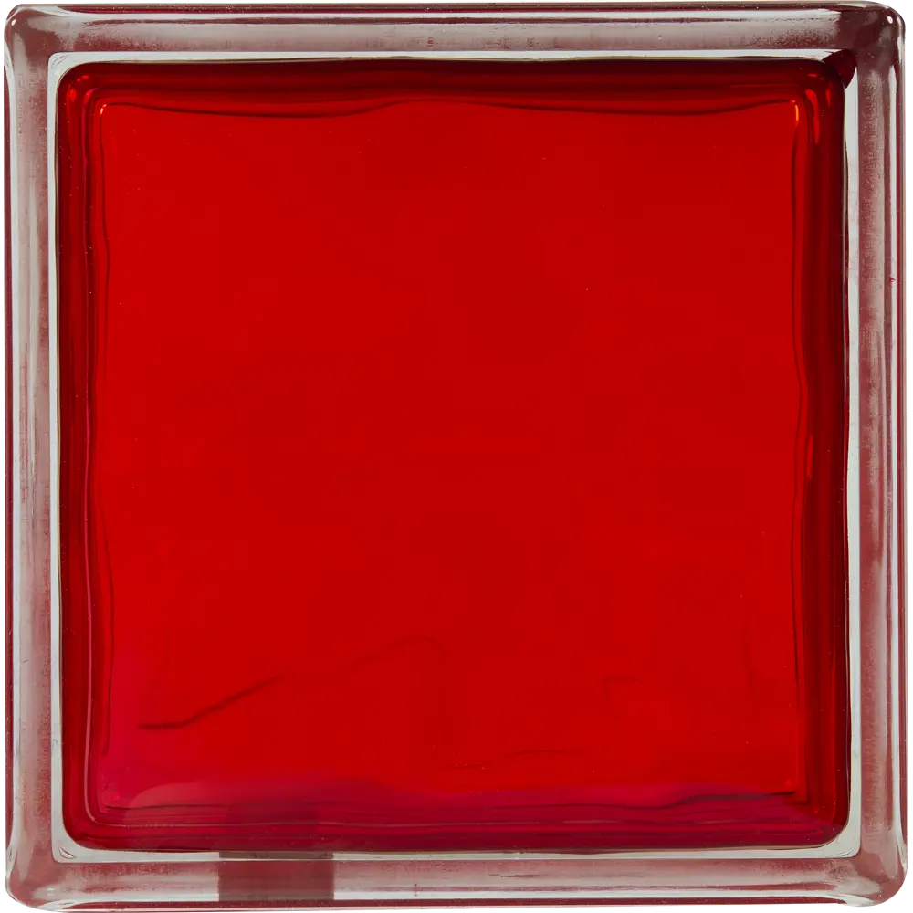Стеклоблок Богема Волна цвет ярко-рубиновый VITRABLOCK STLM-2052119 - Вид №2