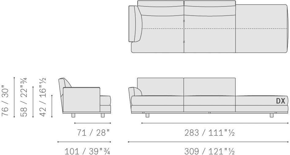 Poltrona Frau Модульный тканевый диван La collezione - divani e poltrone sun-id-1451549 - Вид №13