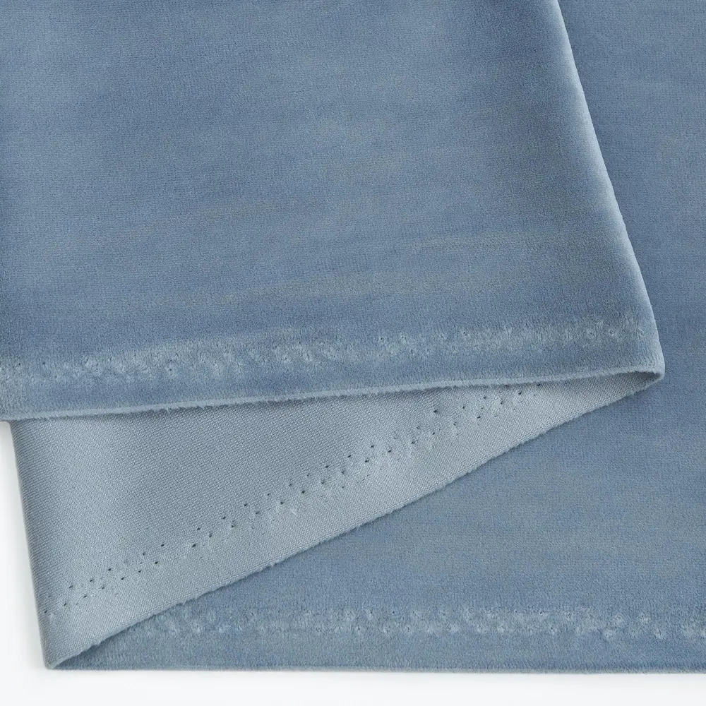 Ткань 1 п/м бархат Bellissimo 300 см 280 г/м² цвет дымчато-синий TEX REPUBLIC STLM-2057423