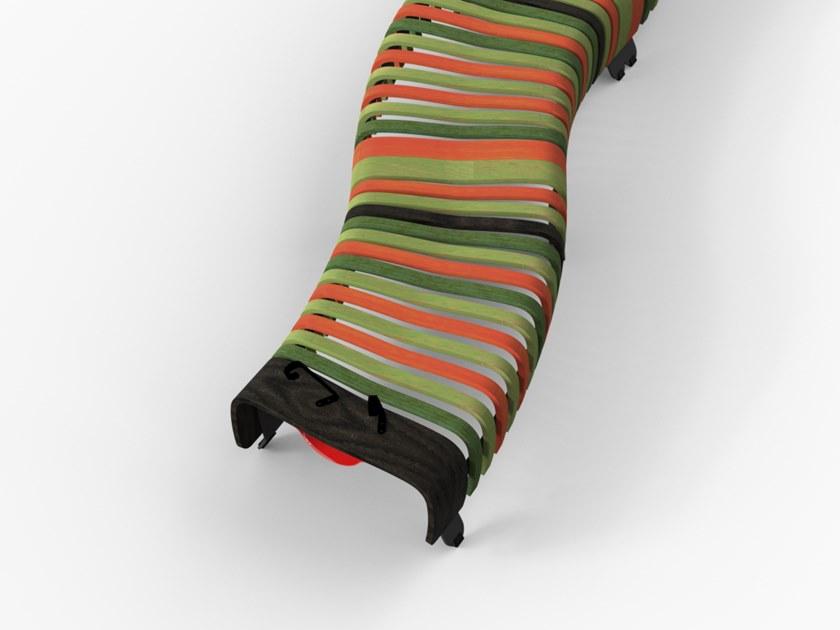 Green Furniture Concept Модульная скамья из стали и дерева без спинки Nova c sun-id-1383348 - Вид №4