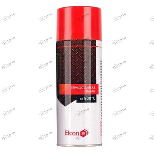 Эмаль термостойкая Elcon +1000 черная аэрозоль 520 мл Santreyd 2611