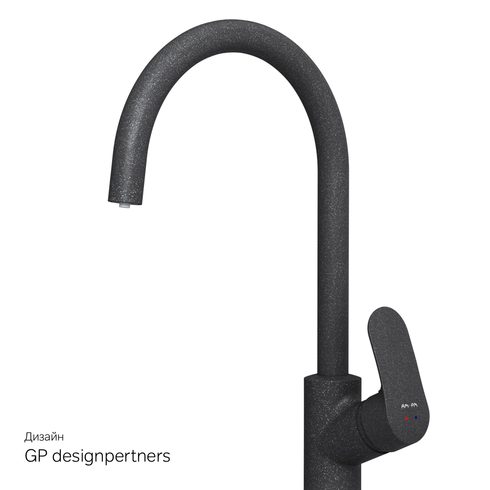 F8007722 смеситель для кухни с каналом для питьевой воды черный шт. AM.PM Like - Вид №9