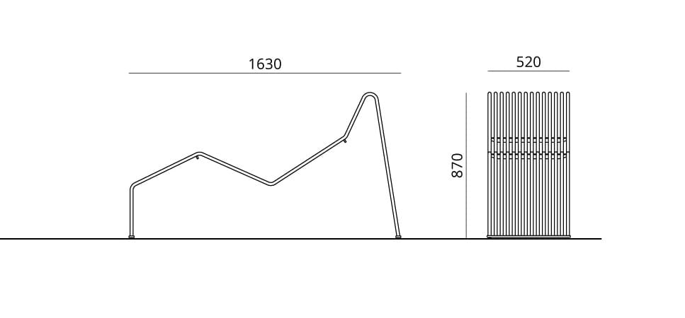 Шезлонг из оцинкованной стали Urbantime Zeroиндексы.015 ARCH-00054514 - Вид №4
