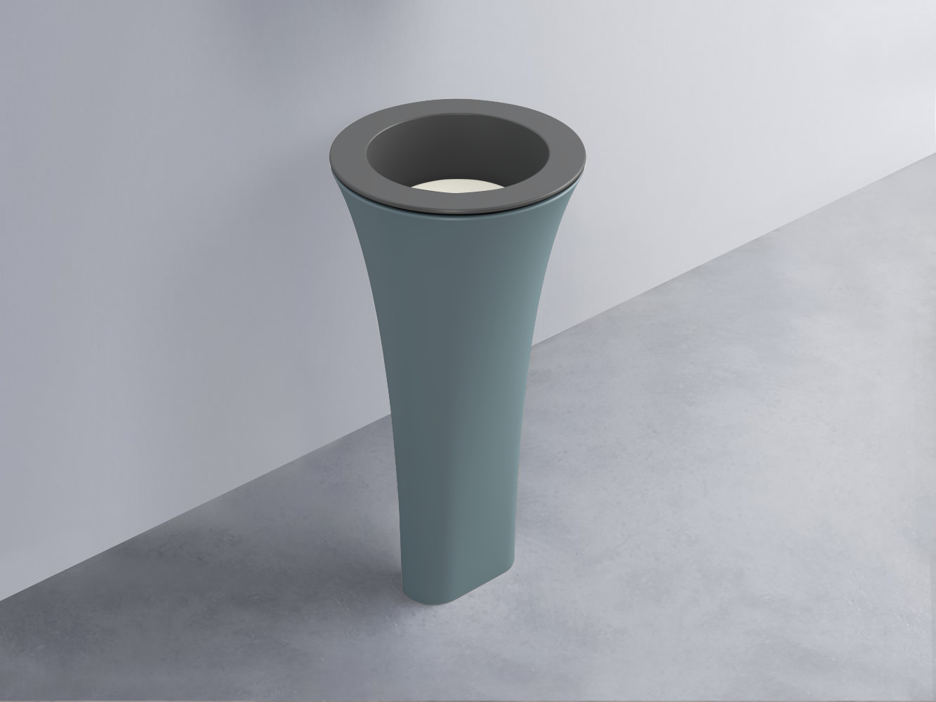 AMLA45-CM+AMPILT-TL+AMCOLT-PL Раковина Amedeo Tondo отдельностоящая cielo Enjoy + Amedeo Ceramica Cielo