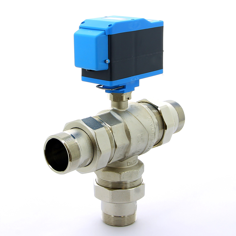 Кран шаровой с разъемными соединениями НН трехходовой MODULO PLUS с сервоприводом EMMETI 2" 01425714 - Вид №3