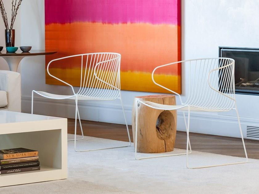 iSimar Штабелируемое садовое кресло из стали с подлокотниками Bolonia 9152 - Вид №4