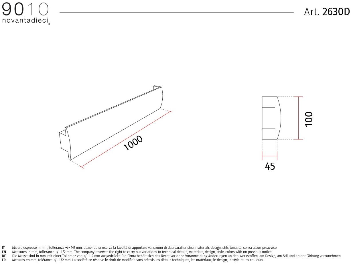 9010 novantadieci Регулируемый настенный светильник led из cristaly®  2630a/b/c/d  - Вид №4