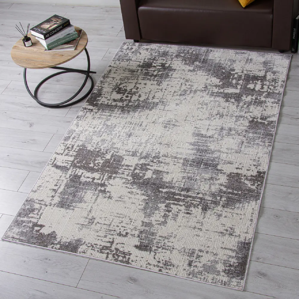 Ковер Merinos Nensi 60x110 см полипропилен L060 цвет серый STLM-2126463