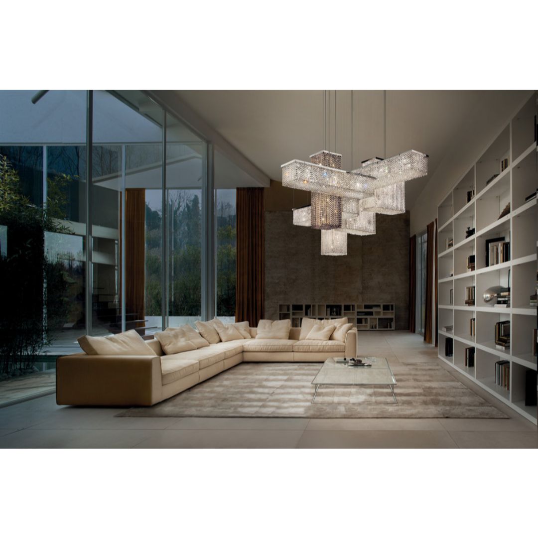 Masiero CUBO S/SQUARE/SMALL 40 G04/SA half glass подвес 116068 - Вид №1