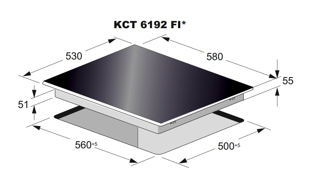 9229081 Индукционная варочная поверхность Kaiser KCT 6192 FI Em STDN-0111654 - Вид №8