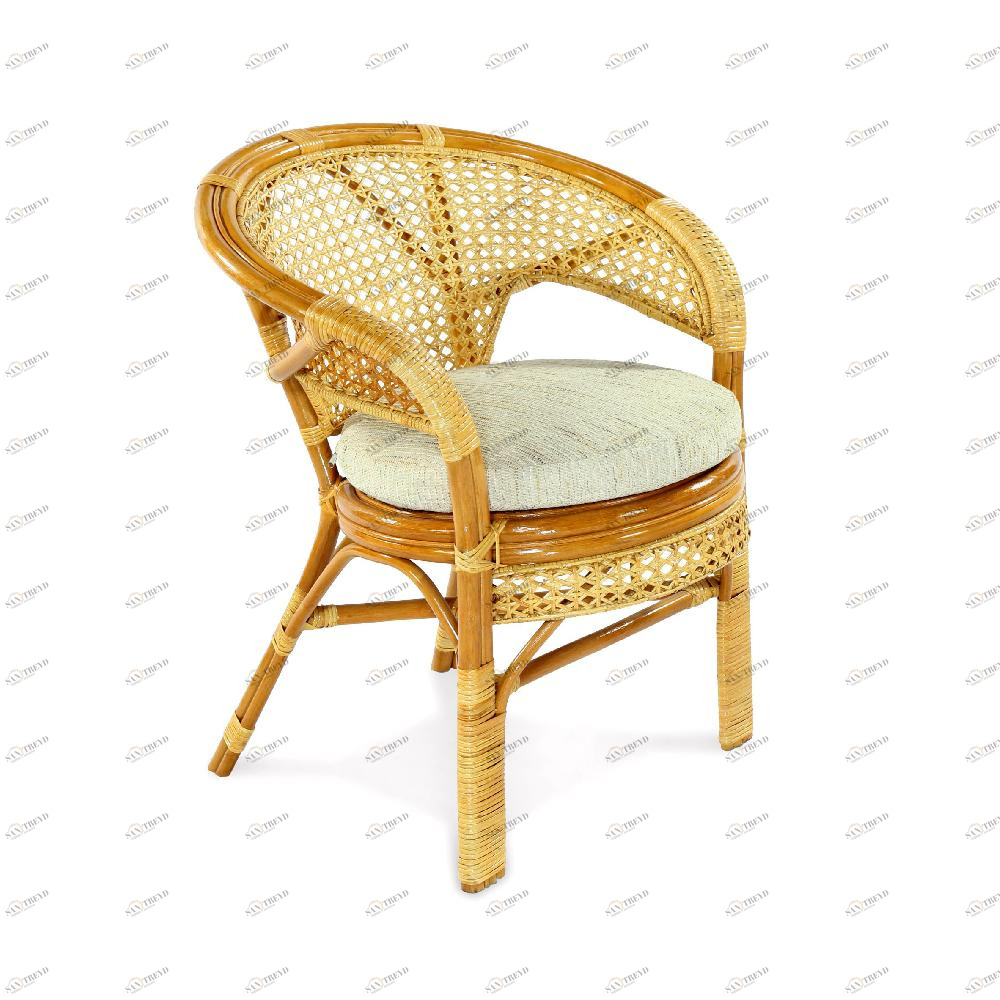 Кресло из ротанга бежевое "Пеланги-02" ЭКО ДИЗАЙН CLASSIC RATTAN 129492 Бежевый 