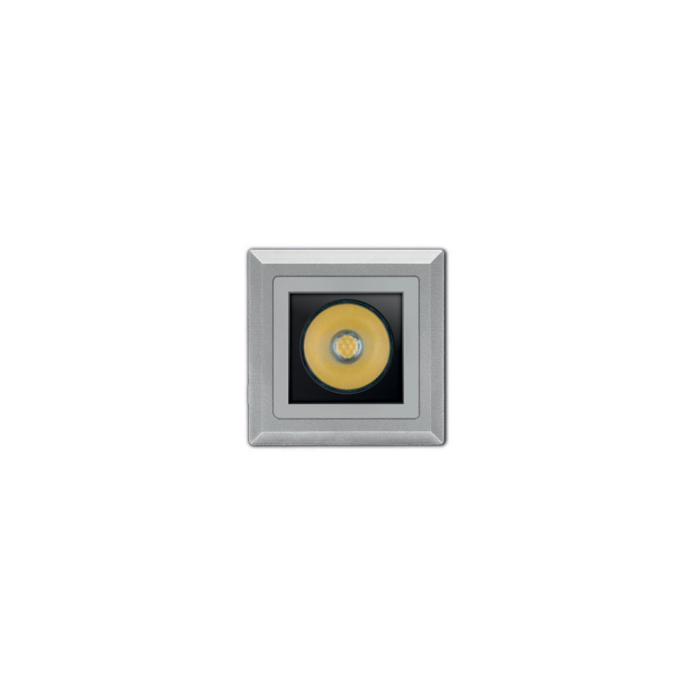 8470011 Встраиваемый в пешеходный пол Platek NANO FULL INOX QUADRATO  NANO FULL INOX - 1 LED 3000K 14° 
