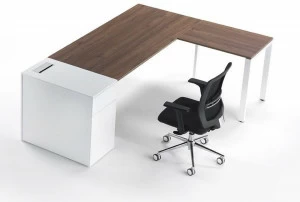 Ultom Исполнительный угловой письменный стол из меламина с ящиками 6x3