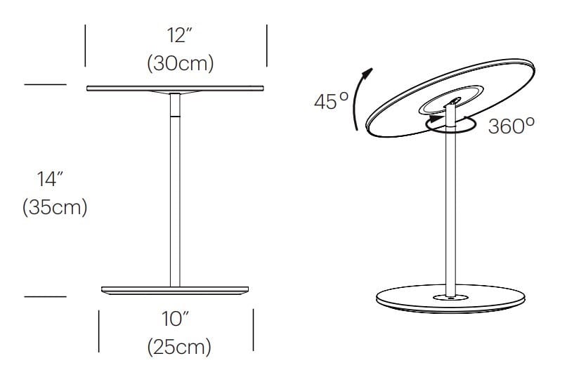 Алюминиевая светодиодная настольная лампа с USB-разъемом Pablo Designs приблизительно ARCH-00026792 - Вид №2