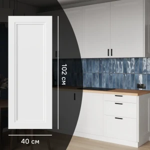 Фасад кухонный KONSENSA Котлас белый матовый с филенкой 89387720