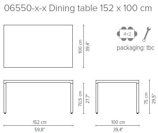 TRIBÙ Прямоугольный обеденный стол Illum sun-id-1378500 - Вид №6