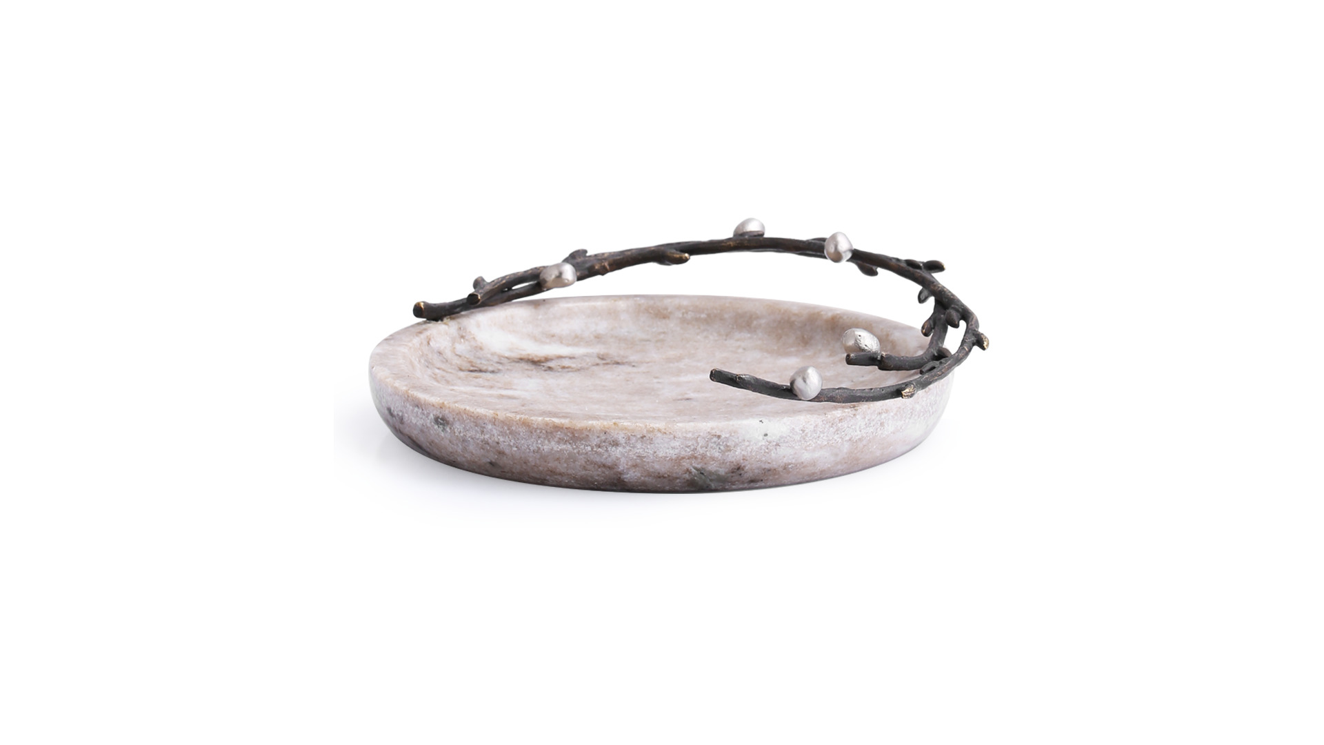 10635875 Michael Aram Чаша малая Michael Aram Верба 17см Мрамор  - Вид №1