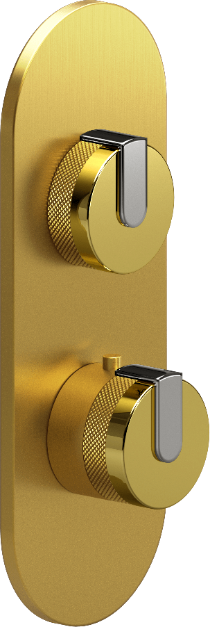 E-8026-R1PBE0-L1PC-BAU-T Планка M-Series с 2 ручками - Внешняя часть GRAFF MOD+