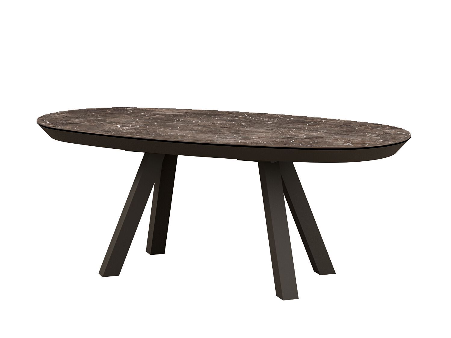 Керамический выдвижной овальный обеденный стол MOBLIBERICA Esla ARCH-00065909