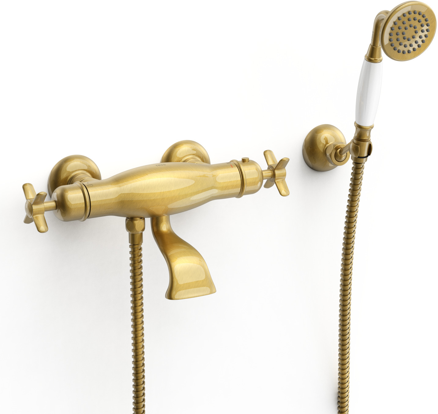 Настенный термостатический смеситель TRES CLASIC для ванны и душа-24217409LV TRES