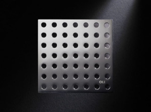 Слив для душа из матовой стали