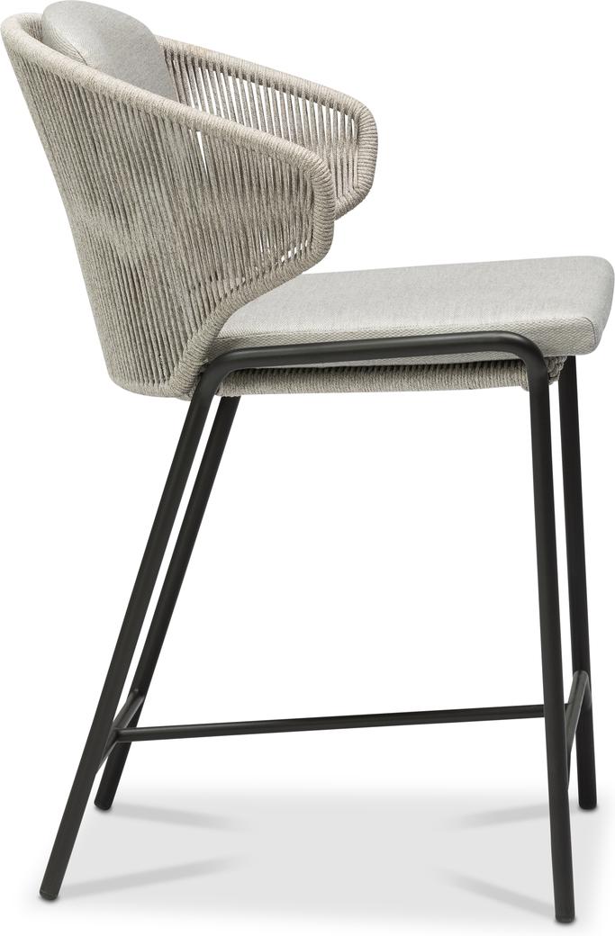 MNST12 Барный стул 61 веревка лава серебро Manutti Radius - Вид №2