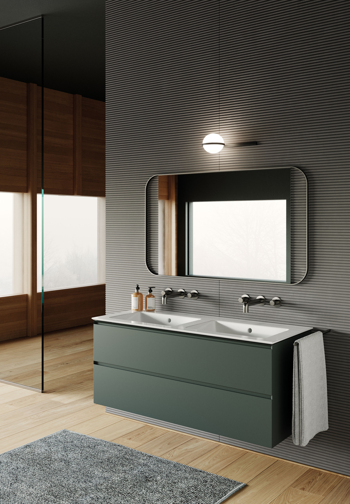 8845111 Подвесная раковина настенная овальная GSI ceramica Pura белая - Вид №2