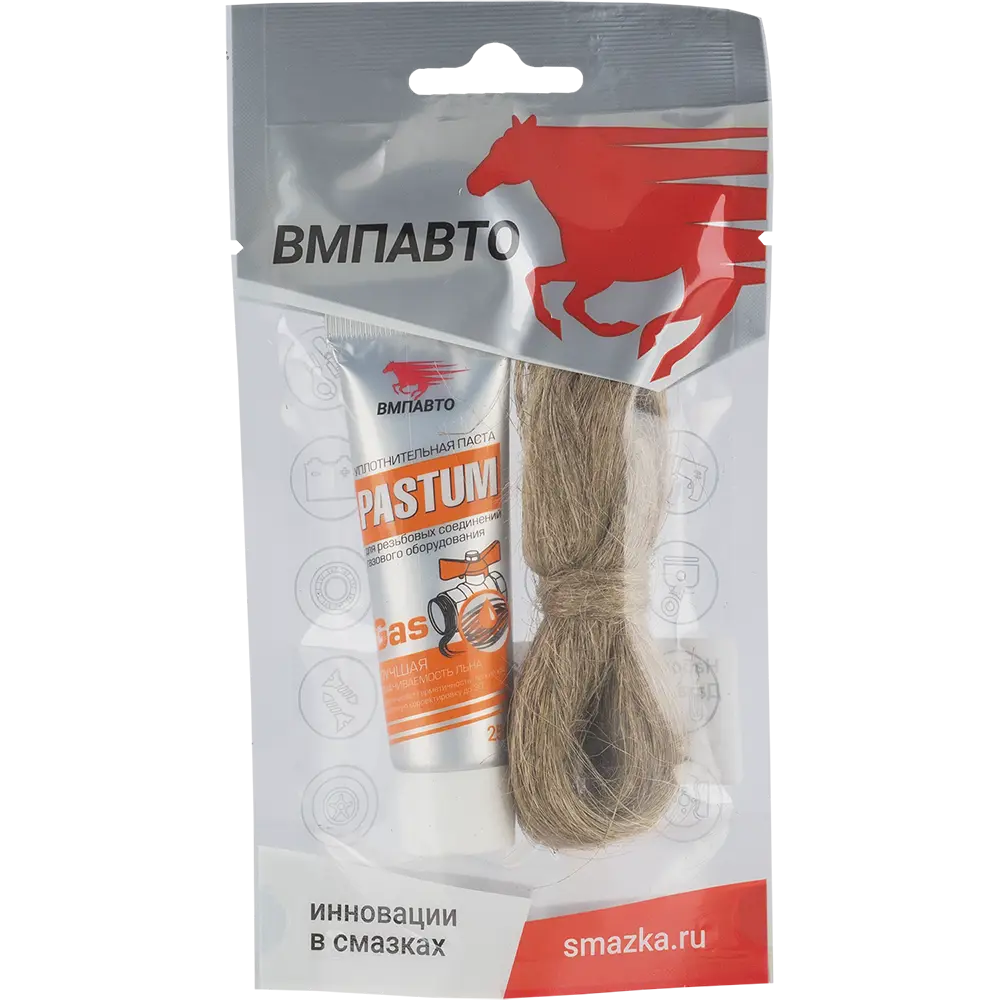 Паста уплотнительная Pastum для газа 25 г со льном 7 г 86769364 STLM-2182623 Santreyd 