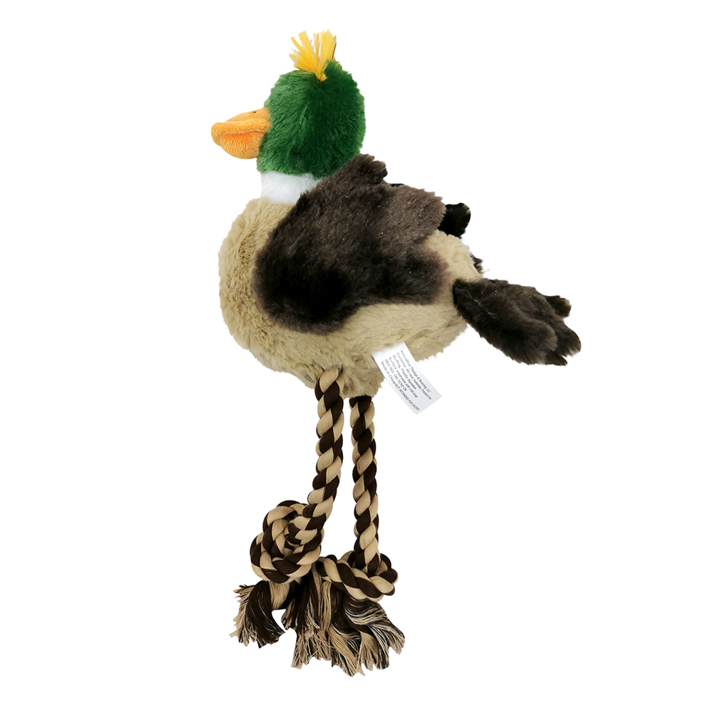 ПР0057122 Игрушка для собак Rope Skeleton Birds Утка с канатом внутри и пищалкой 30см CHOMPER 