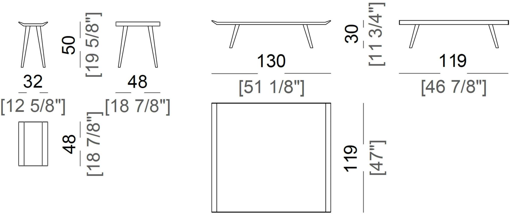 Arketipo Прямоугольный журнальный столик из металла и кожи для гостиной sun-id-1372914 - Вид №2