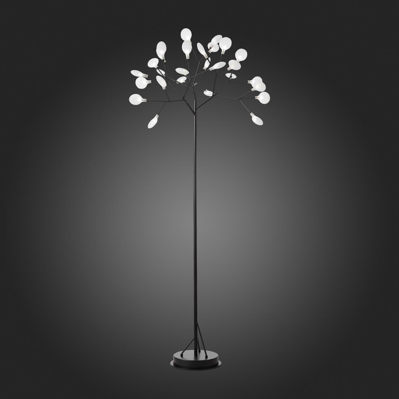 Торшер светодиодный 180х80 см черный с белым Riccardo SL411.425.27 ST LUCE ФЛОРИСТИКА 00-3889411 Белый;черный  - Вид №1
