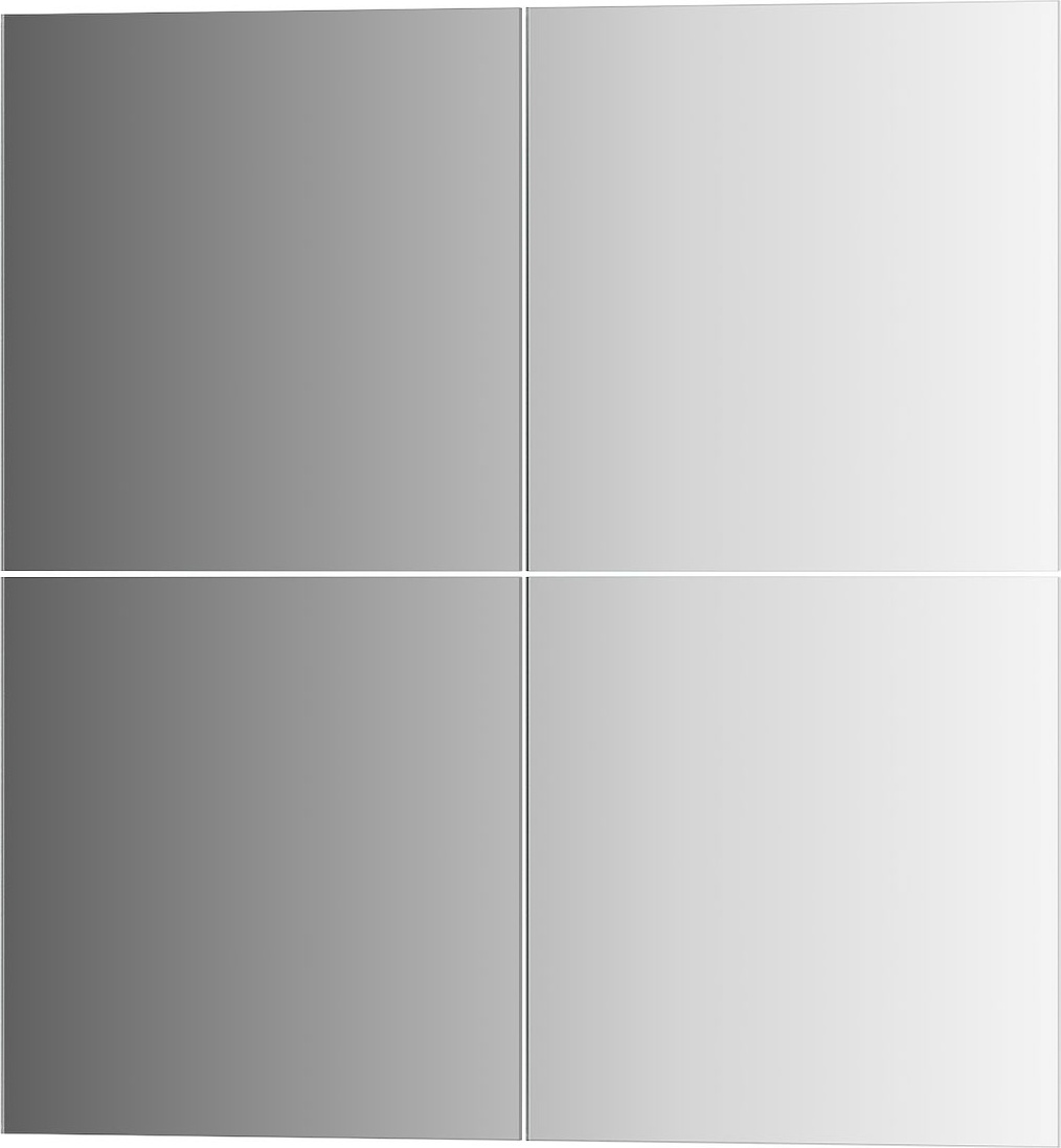 BY 1406 Зеркальная плитка со шлифованной кромкой - комплект 4 шт EVOFORM Reflective