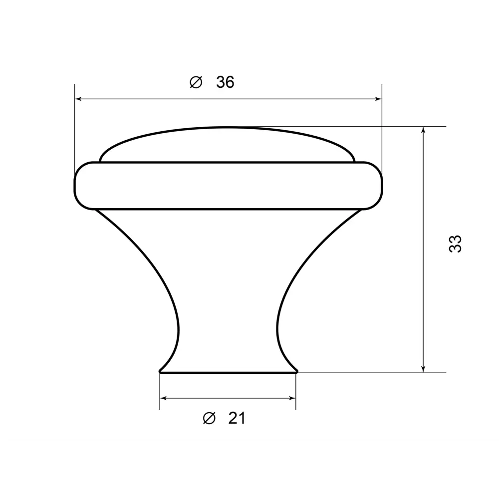 86900176 Ручка-кнопка мебельная Stampa ЦАМ цвет серебро STLM-1007453 PALLADIUM  - Вид №2